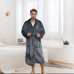 Couple Bathrobe Long Pajamas Homewear - D&A