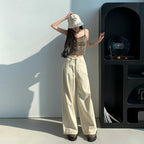 Loose Straight Summer High Waist Slimming Draping Mopping Pants - D&A
