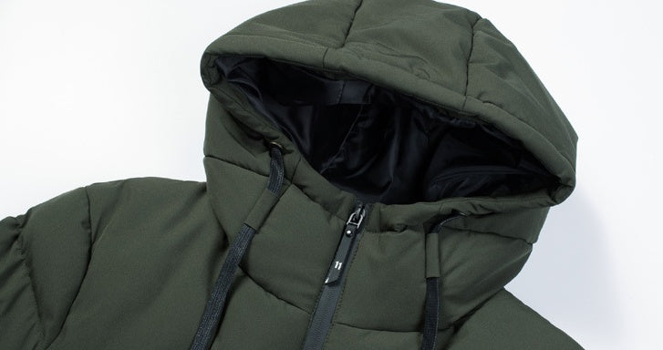New Men Women Cotton Coat USB Smart Electric Heated Jackets Winter Thicken Down Hooded Outdoor Hiking Ski Clothing 7XL - D&A