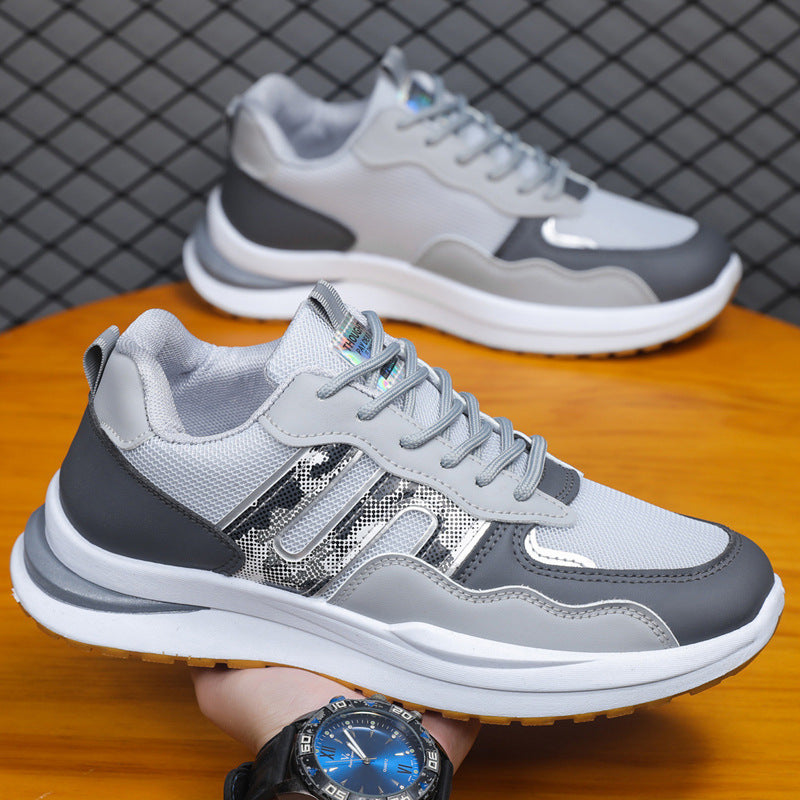 Plus Size Men's Mesh Breathable Sports Casual Shoes - D&A