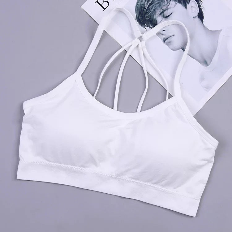 Parachute Tube Top Bra For Girls Without Steel Ring Bra White One size - D&A