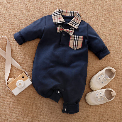 Gentleman's Baby Clothes, Long-sleeved Baby Clothes, Gentleman's Romper T - D&A