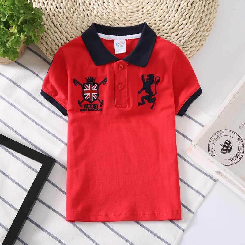 polo kids shirt boys Red - D&A