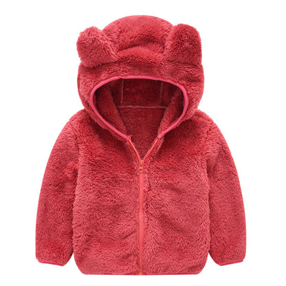 new baby winter padded jacket cotton jacket Red - D&A