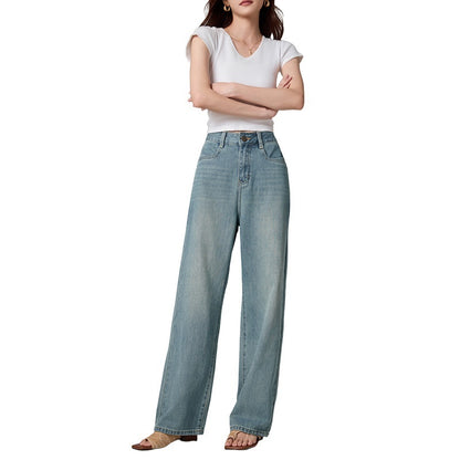 Summer New Straight Casual Women's Blue Jeans - D&A