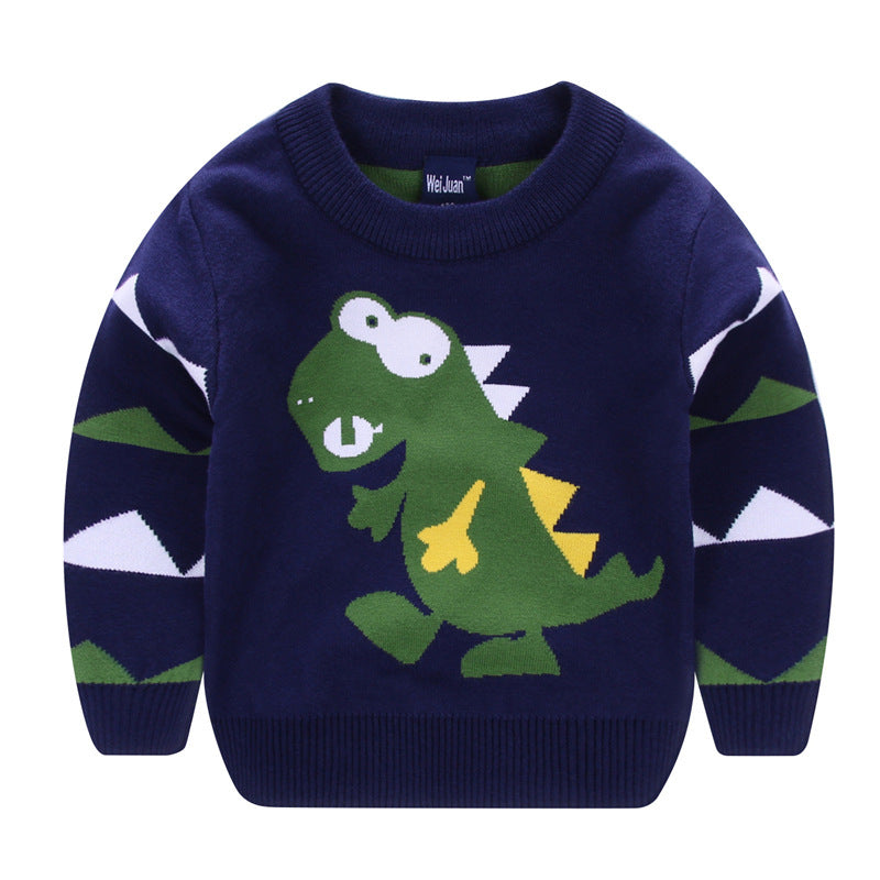 Children cartoon sweater Royal Blue - D&A