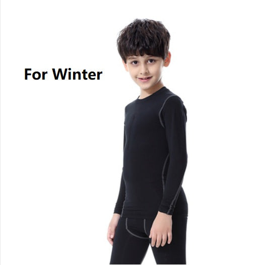 Kids Sportswear Black Tee Winter - D&A