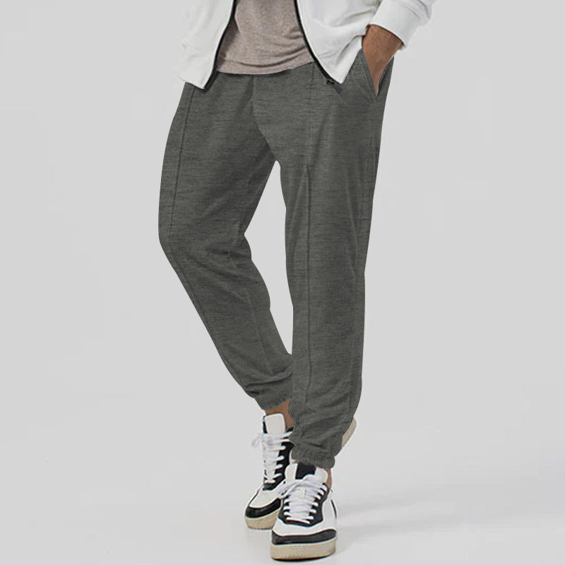 Casual Track Sweatpants Men's Loose Tappered Casual Pants Dark Gray - D&A