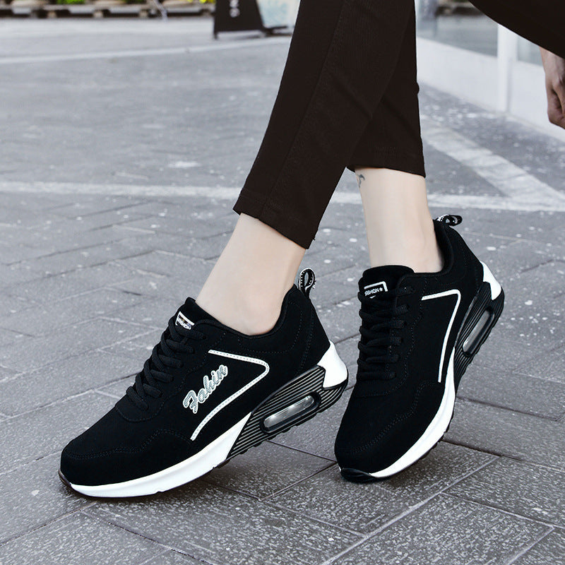 Spring Leather Plus Size Air Cushion Sports Shoes - D&A