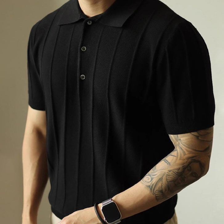 American T-shirt Young Solid Color BASIC Top Men - D&A