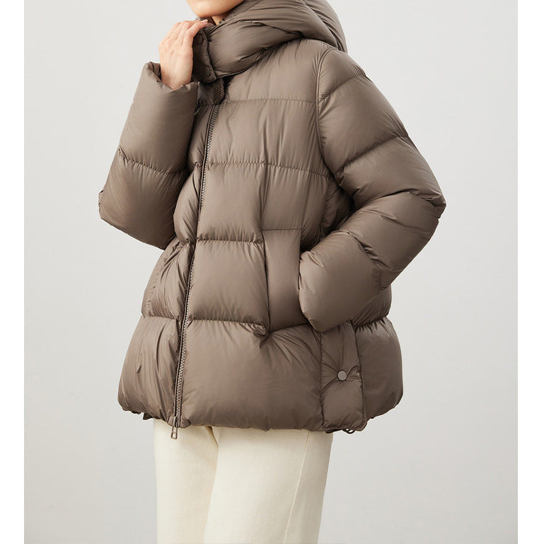 Detachable Cap Down Jacket Women's Short Winter - D&A