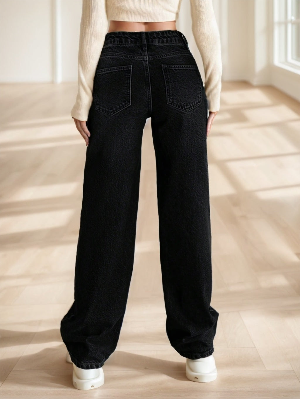 CasuGlow Casual Straight Leg Jeans - D&A