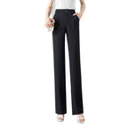 High Waist Drooping Slimming And Straight Ice Silk Women's Casual Suit Pants - D&A