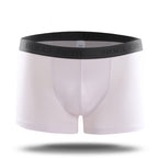Men's Underwear Mid-waist Boxers Sweat-absorbent Breathable White - D&A