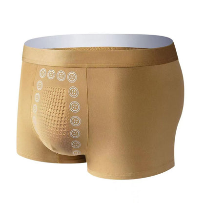 Men's Massage Particles Breathable Bottom Skin-friendly Underwear Turmeric - D&A
