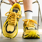 Men's Shoes Mesh Breathable Versatile Casual Sneaker Yellow - D&A