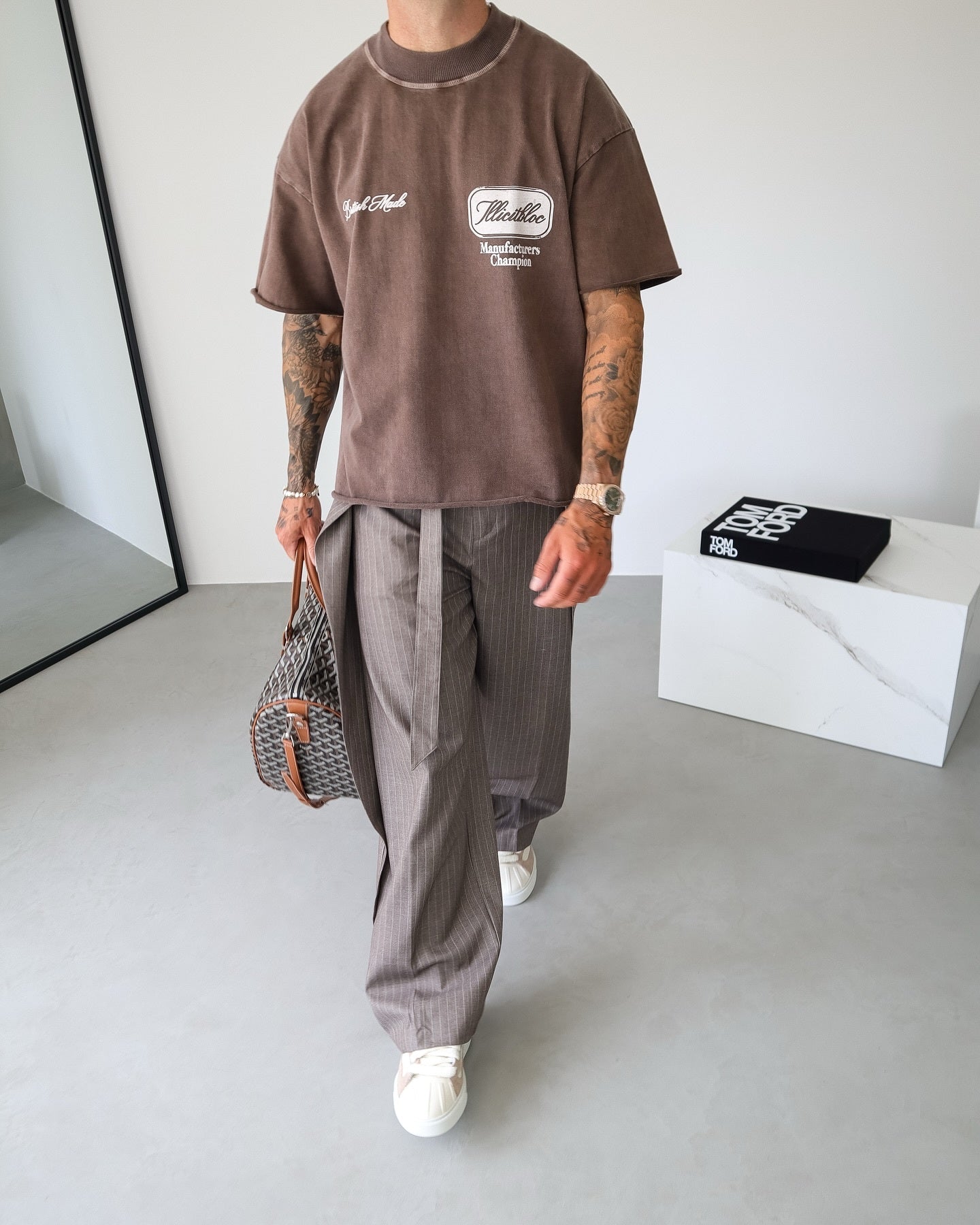 Men's Casual Striped Lace-Up Pants - D&A