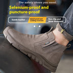 Welder Safety Shoes With Male Steel Toe Caps For Anti Smashing And Anti Piercing - D&A