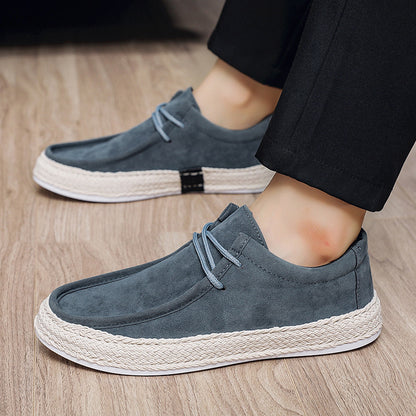 Men's Casual Pumps Men's Handmade Cloth Shoes Low-top Sneakers Men's - D&A