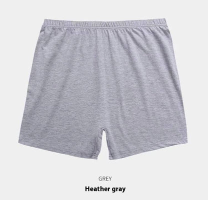 Middle-aged And Elderly Underwear Men's Cotton Boxer Heather Gray Single Strip - D&A