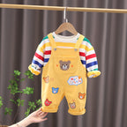 Boys' Top Overalls Suit Yellow - D&A