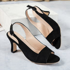Spring And Summer New Pointed Toe Stiletto High Heel Shoes Black - D&A