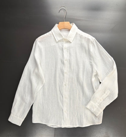 Men's Spring Long Sleeve Shirt White - D&A