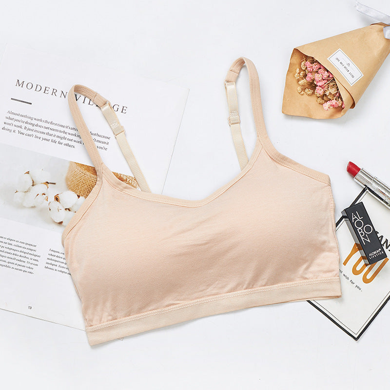 Bra And Cup Integrated Sling Vest With Bra Pad Color - D&A