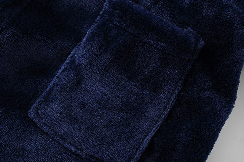 Cartoon Home Clothes Nightgown Bathrobe Children Pajamas Flannel - D&A