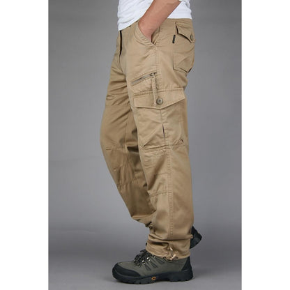 Spring And Autumn Outdoor Overalls Men's Loose Khaki - D&A