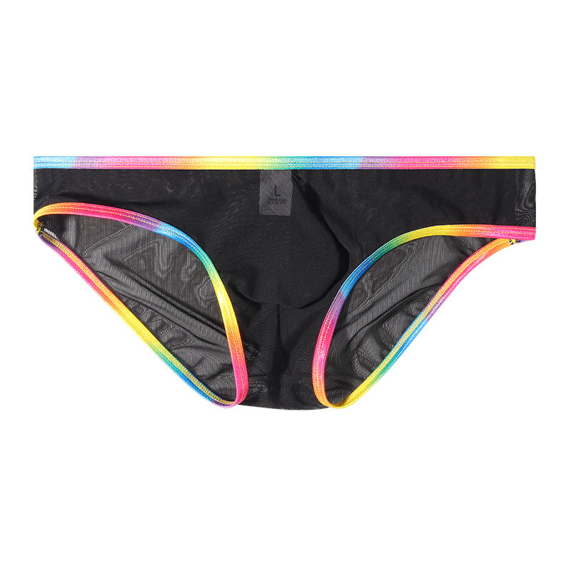 Mesh Transparent Mesh Quick-drying Panties Black - D&A
