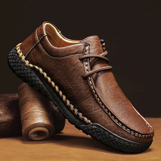 Men's Genuine Leather Casual Versatile Leather Shoes - D&A