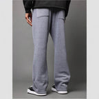 Men's Wide-leg Pants Autumn And Winter Solid Color All-matching Casual Pants - D&A