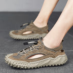 Men's Outerwear Sports Sandals Hole Non-slip Hollow Wading Shoes - D&A