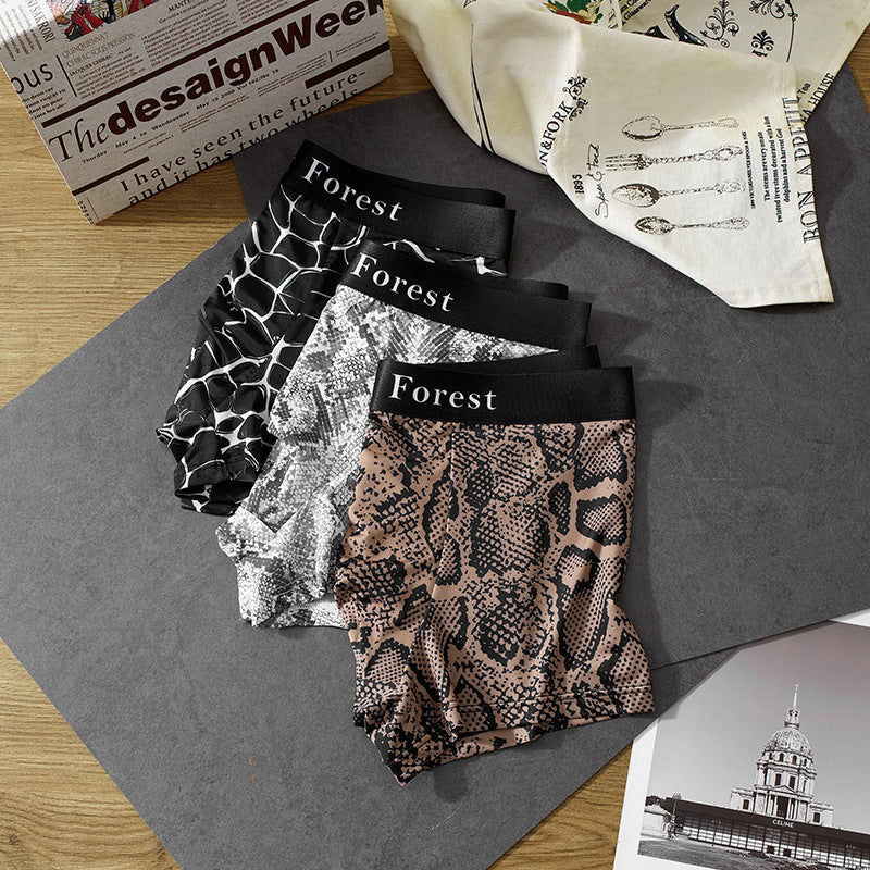 Men's Cool Thin Loose Fashion Personality Boxer Shorts - D&A