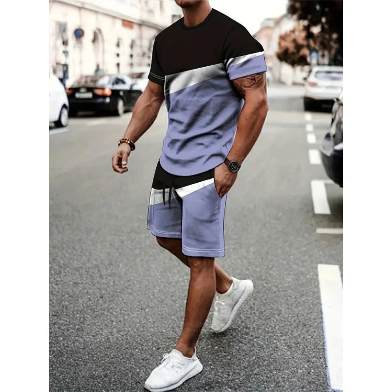 Sports Short-sleeved T-shirt Suit Two-piece Outdoor SUT2KSBN3G8H - D&A