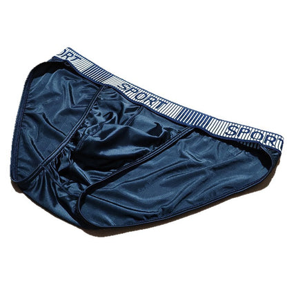 Ice Silk Men's Underwear High Slit Triangle Close-fitting Shorts - D&A