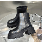 Autumn And Winter Korean Style Thick Bottom Chunky Heel Short Tube Fashion Boots Children - D&A