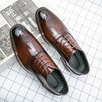 Fashion Men's Business Formal Wear Leather Shoes - D&A
