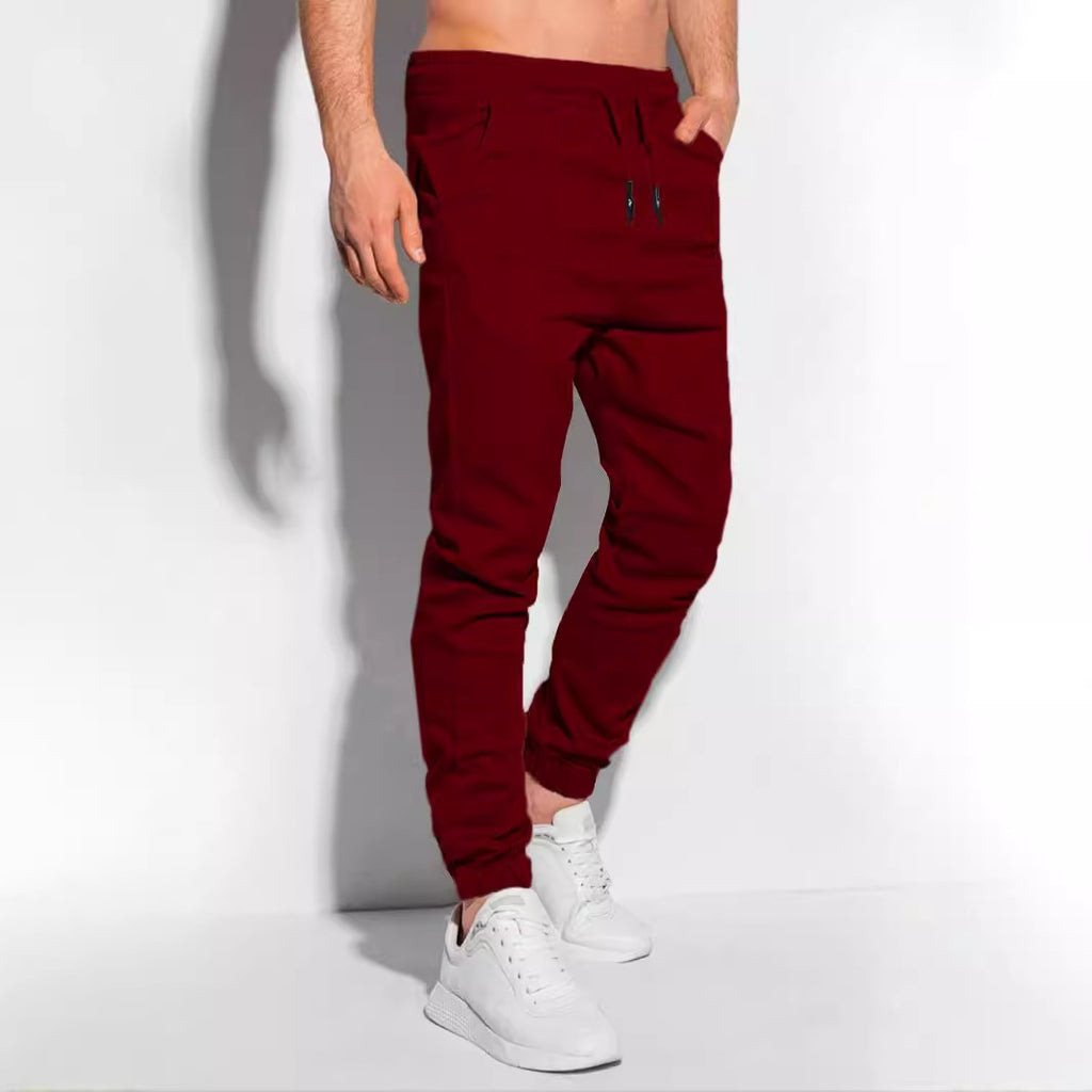 Sports And Fitness Running Casual Trousers Red - D&A