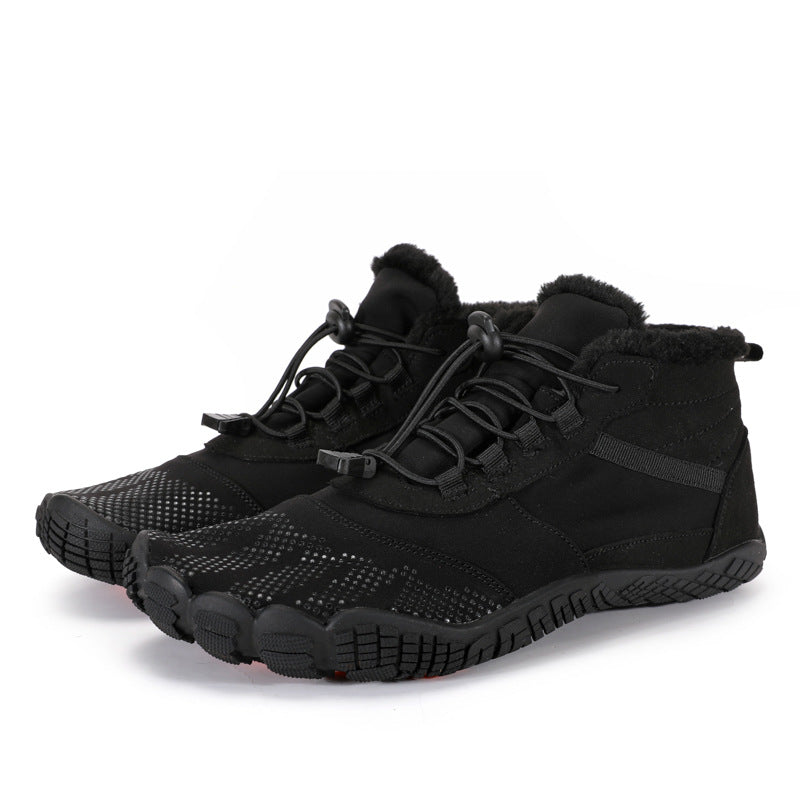 Men's And Women's Lightweight Riding Cross-country Non-slip Tourist Hiking Sneaker 6809 Black - D&A