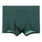 Men's Underwear Modal Double-sided Seamless Boxers Agate Green - D&A
