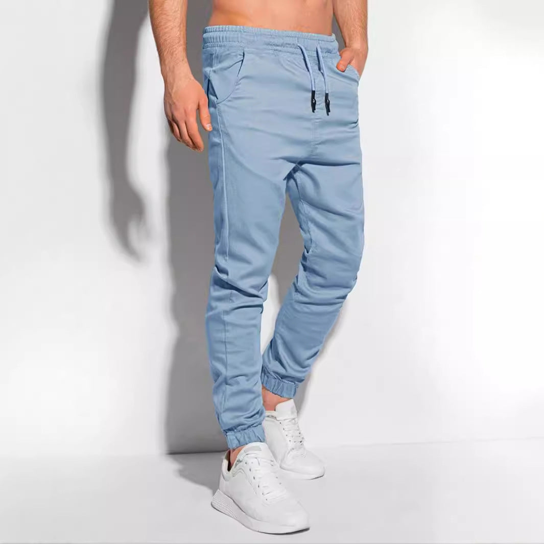 Sports And Fitness Running Casual Trousers Light Blue - D&A