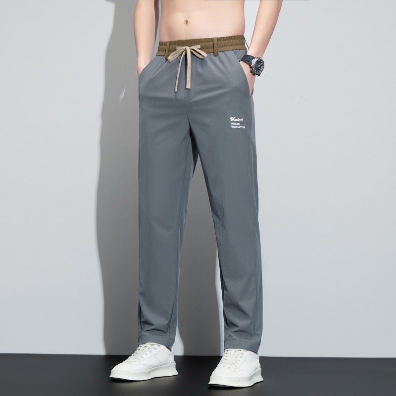 Ice Silk Quick-drying Loose Straight Sports Casual Pants - D&A