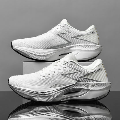 Marathon Full Palm Carbon Plate Racing PB Running Shoes White - D&A