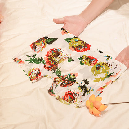 Summer Printed Men's Ice Silk Seamless Panties Chrysanthemum - D&A