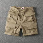 Men's Summer American-style Multi-pocket Stretch Cargo Shorts - D&A