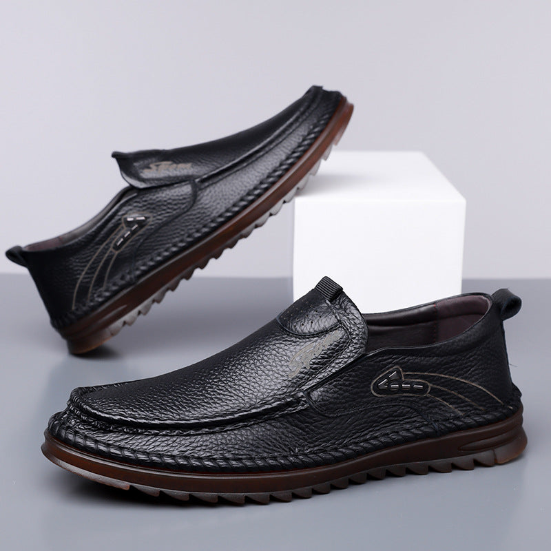 Men's First Layer Cowhide Driving Shoes - D&A