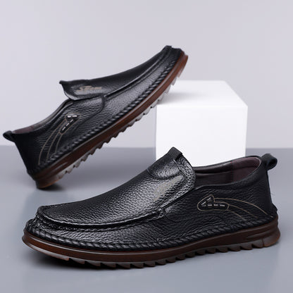 Men's First Layer Cowhide Driving Shoes - D&A