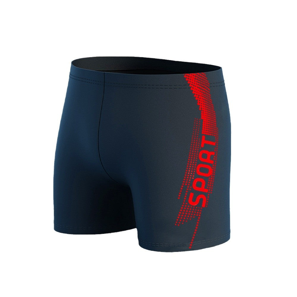 Men's Quick-drying Professional Sports Fitness High Waist Swimming Trunks - D&A
